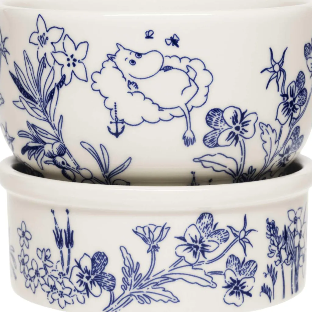 Moomin Arabia Urtepotter Og Krukker > Mumi Haru Urtepotte H, Blå