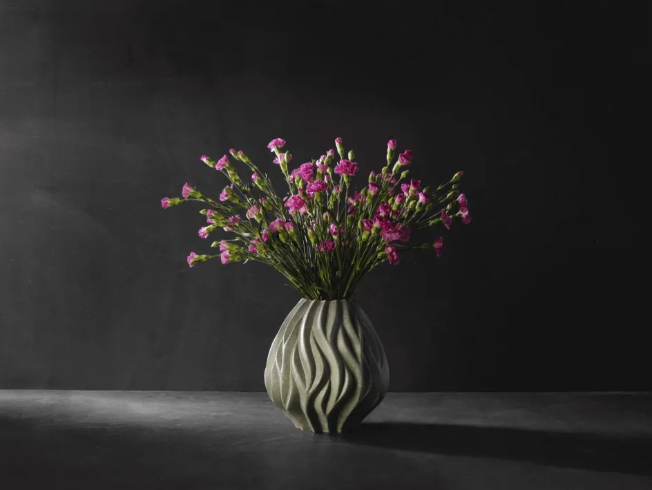New Morsø Flame Vase H, Grå
