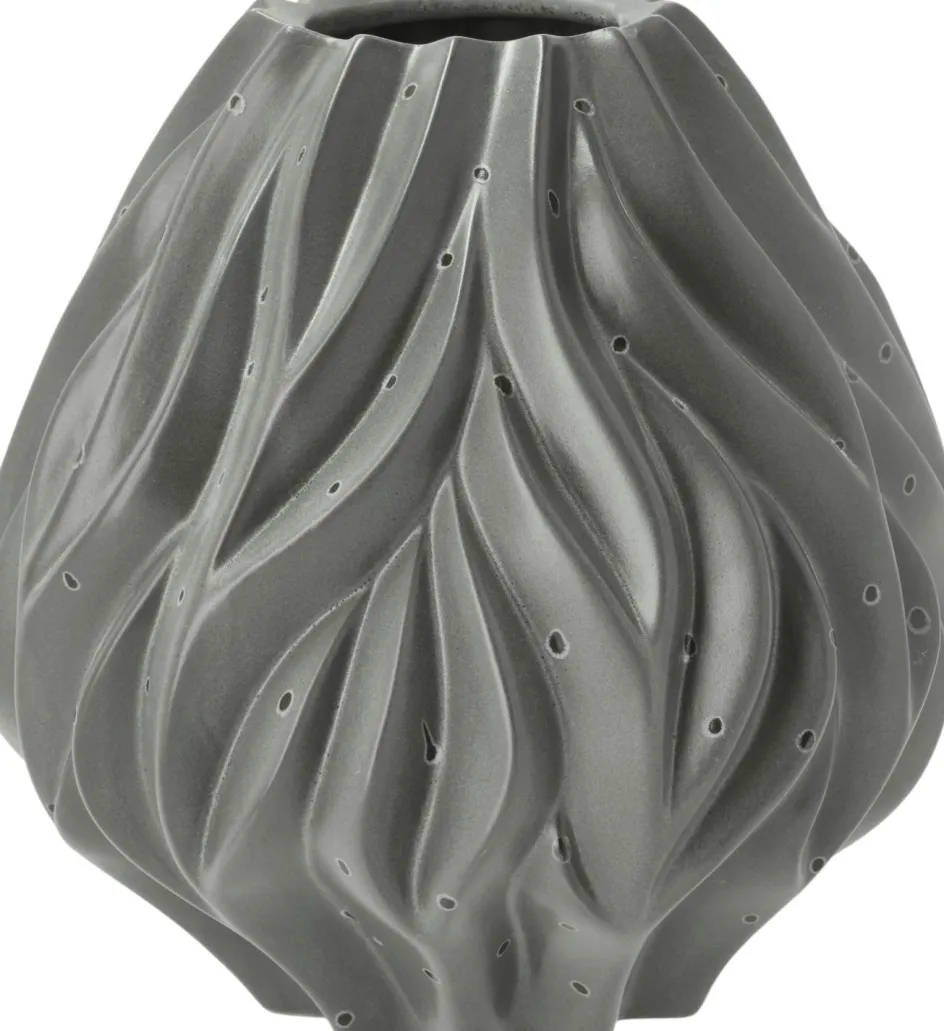 New Morsø Flame Vase H, Grå