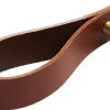 Hot Dot Knage 15 cm, Læder/Messing Badeværelse|Knager Og Knagerækker