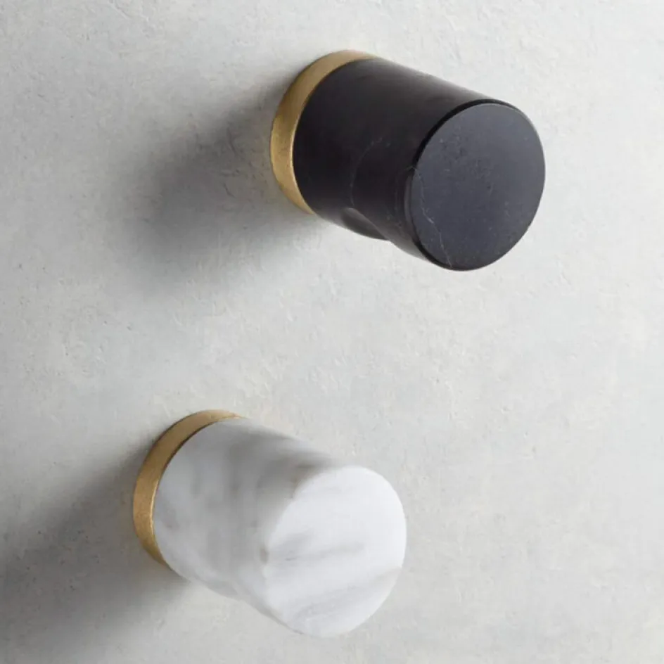 MOUD Home Marble Knage Ø2,5 cm, Hvid