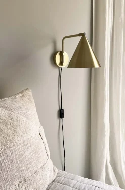Outlet MOUD Home Más Væglampe 18 cm, Børstet Messing