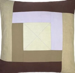 Discount MOUD Home Patch Pudebetræk 50x50 cm, Lilla/Brun/Beige