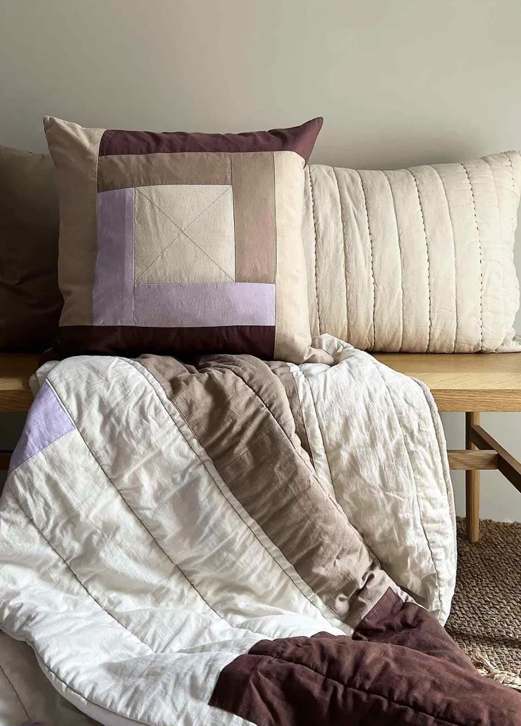 MOUD Home Plaider Og Tæpper > Patch Quiltet Vattæppe 130x170 cm,