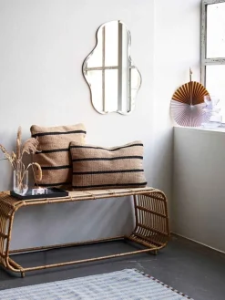 Best MOUD Home Stripe Pudebetræk , Beige/Sort