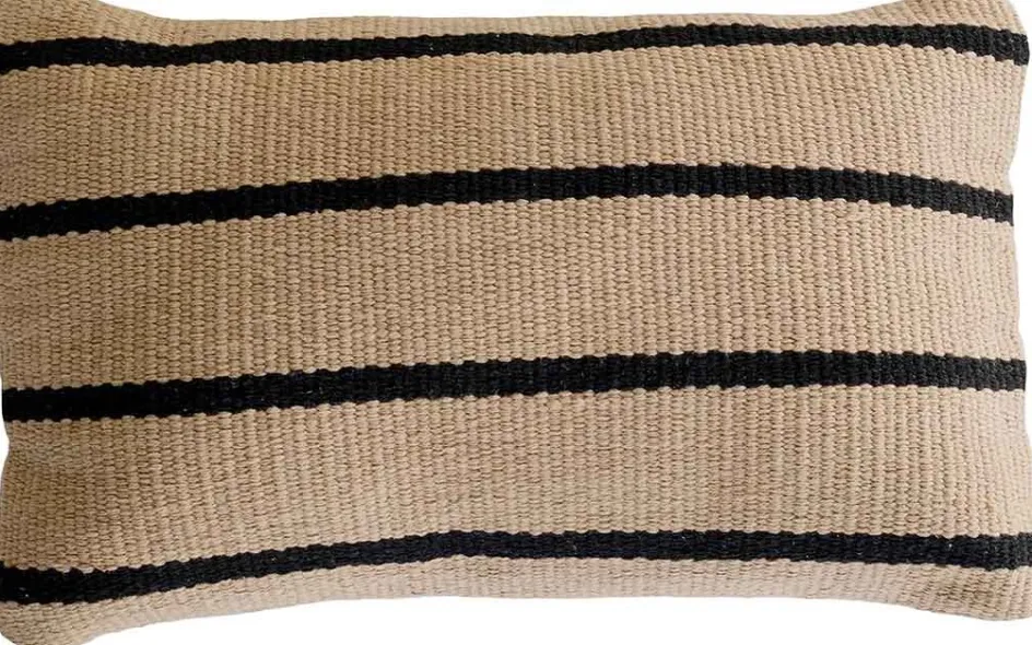 Best MOUD Home Stripe Pudebetræk , Beige/Sort