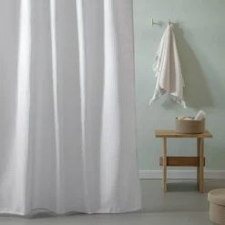 Sale MOUD Home Waffle Badeforhæng , Hvid