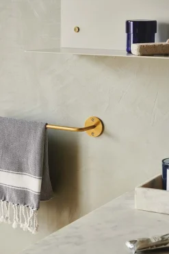 Clearance MOUD Home Wall Håndklædeholder 60 cm, Messing