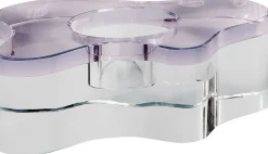 Sale MOUD Home Cloud Fyrfadsstage H4 cm, Lilla/klar