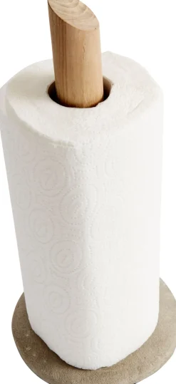 Sale Ray Køkkenrulleholder H32,5 cm, Teak/Sandsten Køkkenrulleholdere