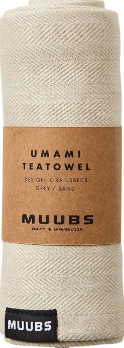 Outlet Muubs Umami Viskestykke 50x70 cm, Grå/Sand