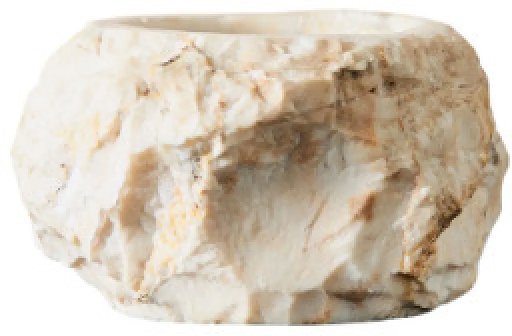 Batu Fyrfadsstage H4 cm, Creme Fyrfadsstager