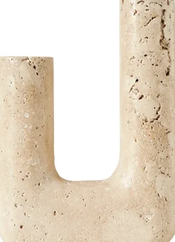 Clearance Muubs Minerva Lysestage H20 cm, Travertine