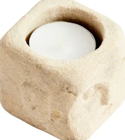 Muubs Lysestager > Ray Lysestage H5,5 cm, Sandsten