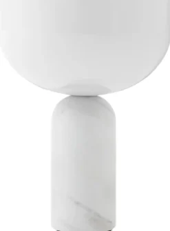 New Kizu Trådløs Bordlampe H24 cm, Hvid Marmor Lamper Til Soveværelset|Bordlamper