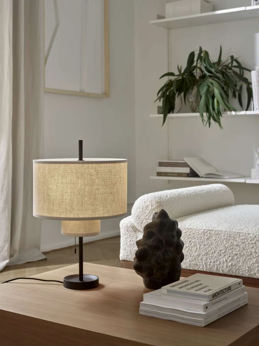 Margin Bordlampe H36 cm, Beige Lamper Til Kontoret|Lamper Til Soveværelset
