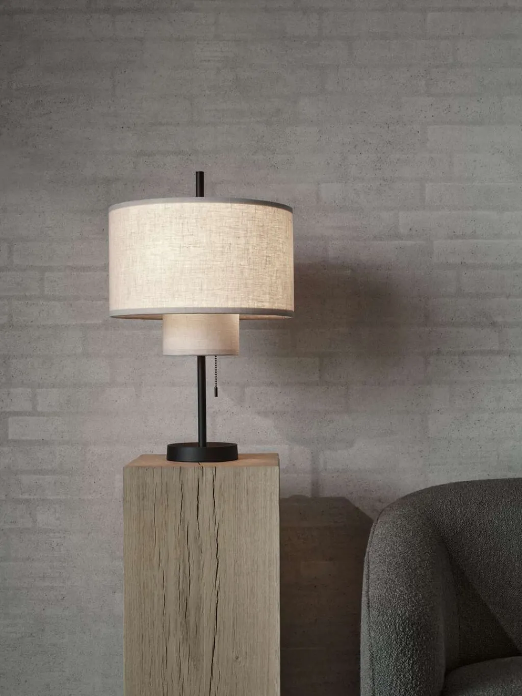 Margin Bordlampe H36 cm, Beige Lamper Til Kontoret|Lamper Til Soveværelset