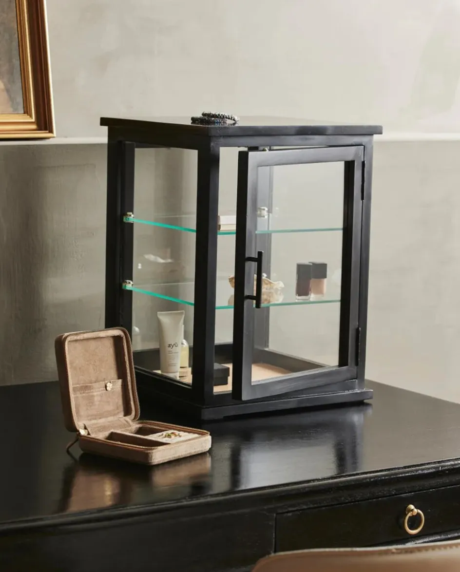 New Nordal Arno Glasmontre 50x37 cm, Sort/Natur
