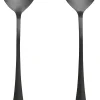 Outlet Black Salatbestik 2 Dele, Mat Sort Serveringsbestik