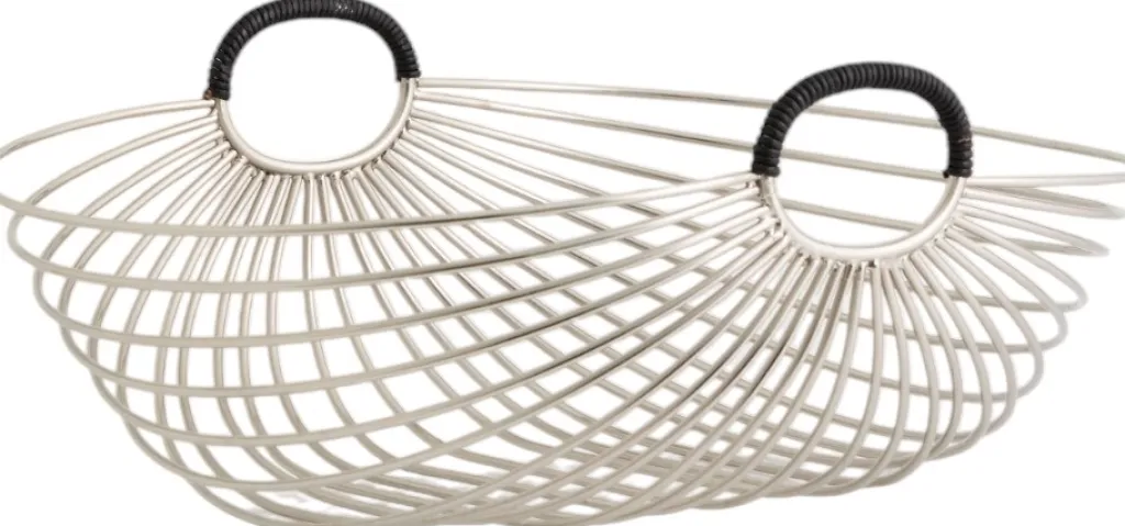 Nordal Kurve Og Kasser > JAIPUR Kurv 35,5 cm, Kromfinish