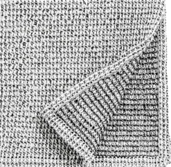Nordal Karklud 3 stk. 30x30 cm, Hvid/Sort