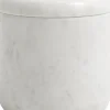 Nordal Stue|Småopbevaring Og Organisering > Marble Opbevaringskrukke H10 cm, Hvid
