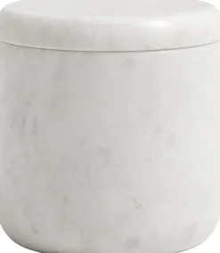 Nordal Stue|Småopbevaring Og Organisering > Marble Opbevaringskrukke H10 cm, Hvid