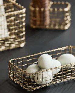 Discount Naviti Opbevaringskurv , Guld Kurve Og Kasser