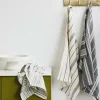 Online Orion Viskestykke 50x70 cm, Offwhite/Sort Køkkentekstiler