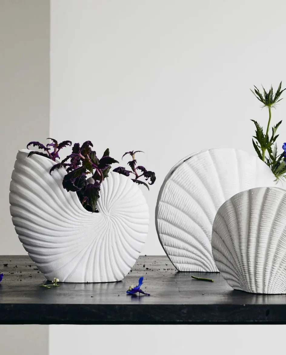 New Nordal Rakitu Vase H25 cm, Hvid