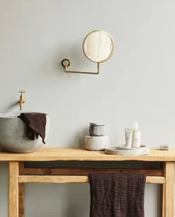 Clearance Tesia Vægspejl 27x39 cm, Guld Entre|Spejle