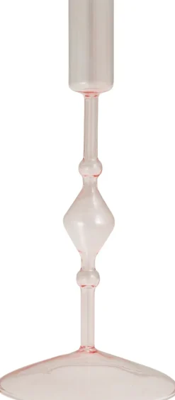 Clearance Chiros Lysestage H22 cm, Lys Pink Lysestager
