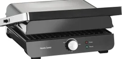 Nordic Sense Brødristere Og Bordgrill > Panini-/Bordgrill 2000W, Sort