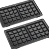 New Vaffelplader 2 stk, Sort Bagning Og Dessertmaskiner