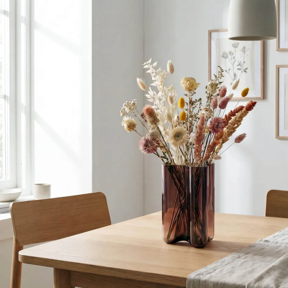 Novoform Clover Vase H, Faded Rose