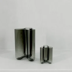 Sale Novoform Clover Vase H, Smoke Green