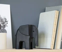 Outlet Elefant, Sortbejdset Eg Træfigurer Og Figurer
