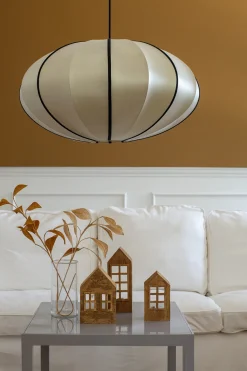 Outlet Indochina Classic Lampeskærm Pumpkin Ø65 cm, Kit/Sort Børn Lamper Til Soveværelset|Lamper Til Børneværelset