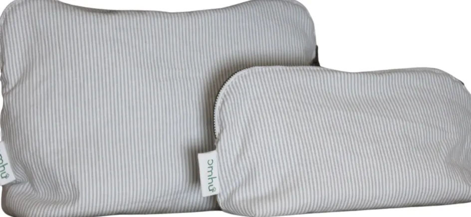 Discount OMHU Mini Strib Makeuppung 24x15 cm, Lys Grå