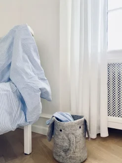 Outlet OMHU Mini Strib Sengetøj , Blå
