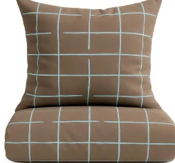 Outlet OMHU x Mads Barfod Wave Grid Sengetøj , Taupe