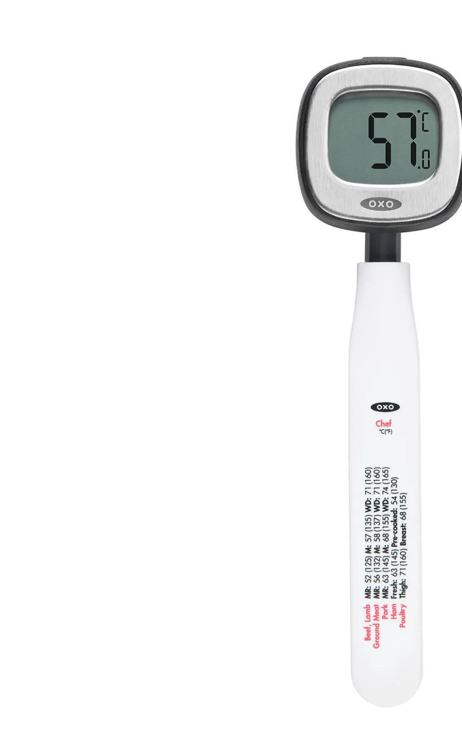 Hot OXO Digital Instant Stegetermometer, Hvid