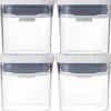 Hot OXO Good Grips Mini POP Opbevaringsbøtte 4 stk. 0,2 L, Transparent Hvid