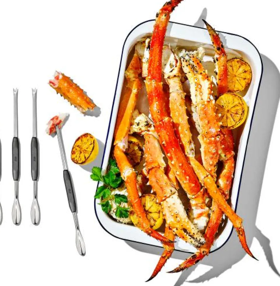 Hot OXO Skaldyrsgaffel 4 stk. 23,7 cm, Sort