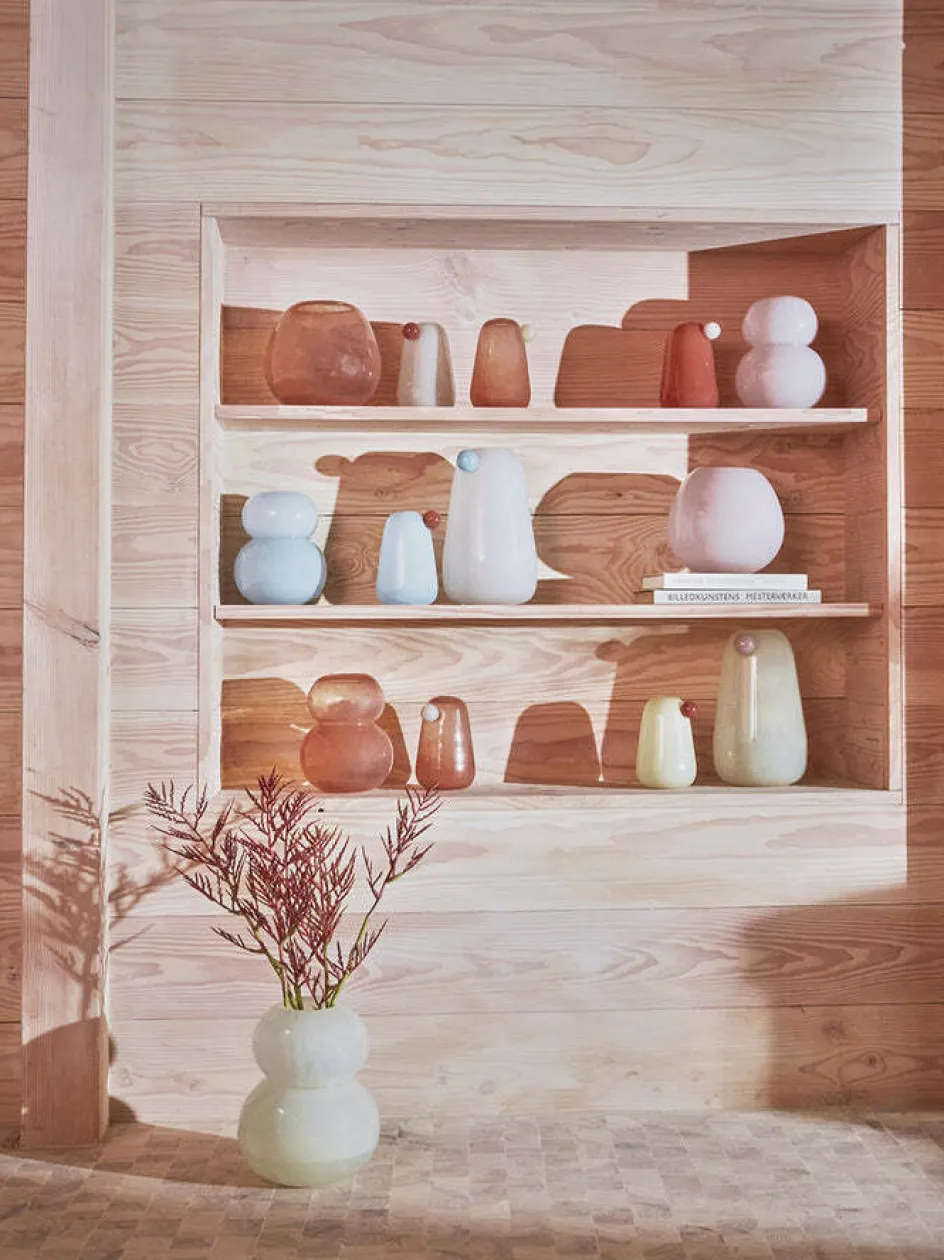 Clearance OYOY Lasi Vase H, Rosa