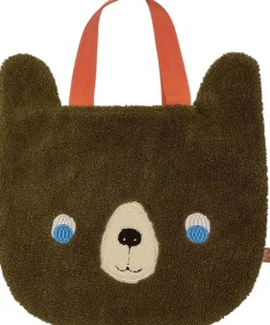 Hot Darling Bear Tote Taske 32x40 cm, Brun/Rød Børn Tasker Og Muleposer|Opbevaring Til Børneværelset