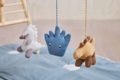 Børn OYOY Mini Musikuroer Og Aktivitetsophæng|Børneværelse > Dino Legetøj, Beige/Saffron/Aqua Blue