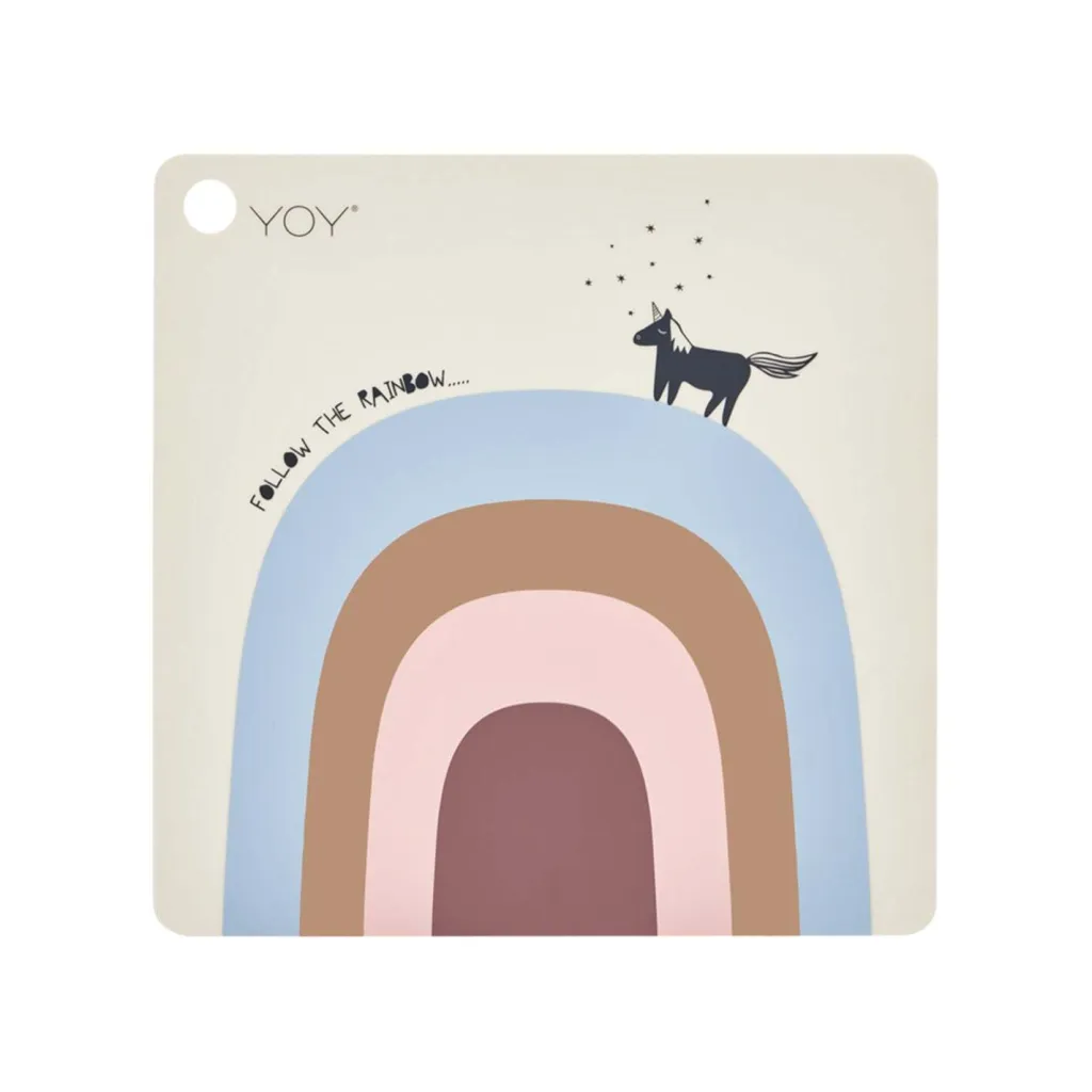 Discount Dækkeserviet Follow The Rainbow 38x38 cm, Beige Dækkeservietter