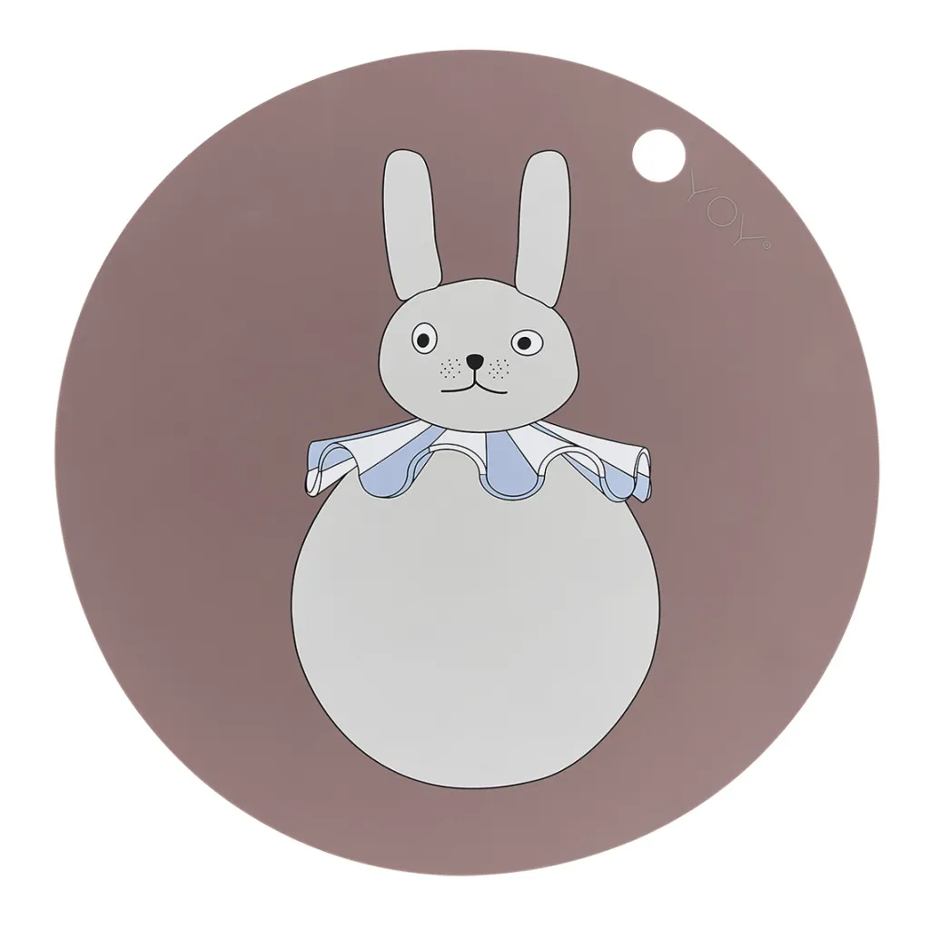 Outlet Dækkeserviet Pompom Kanin Ø39 cm, Clay Dækkeservietter