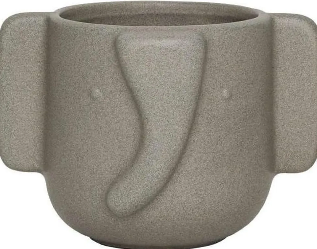 Børn OYOY Mini Opbevaring Til Børneværelset|Opbevaring Til Køkkenet > Elefant Krukke H9 cm,